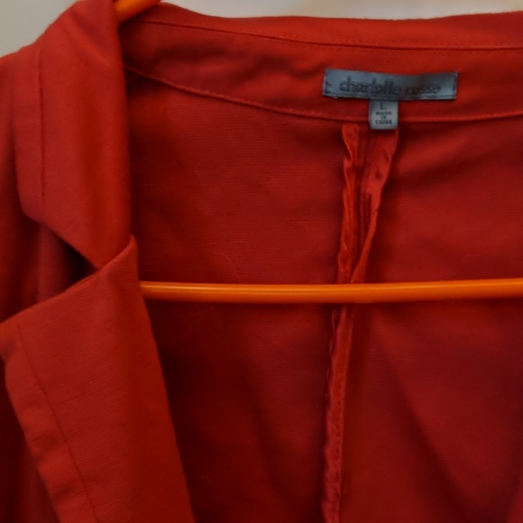 Large Orange Blazer Charlotte Russe - Picture 2 of 3